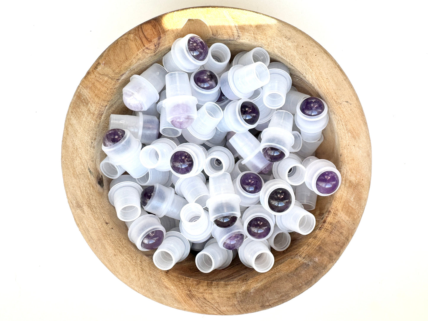 CLOSEOUT: Amethyst Gemstone Roller Insert for DIY