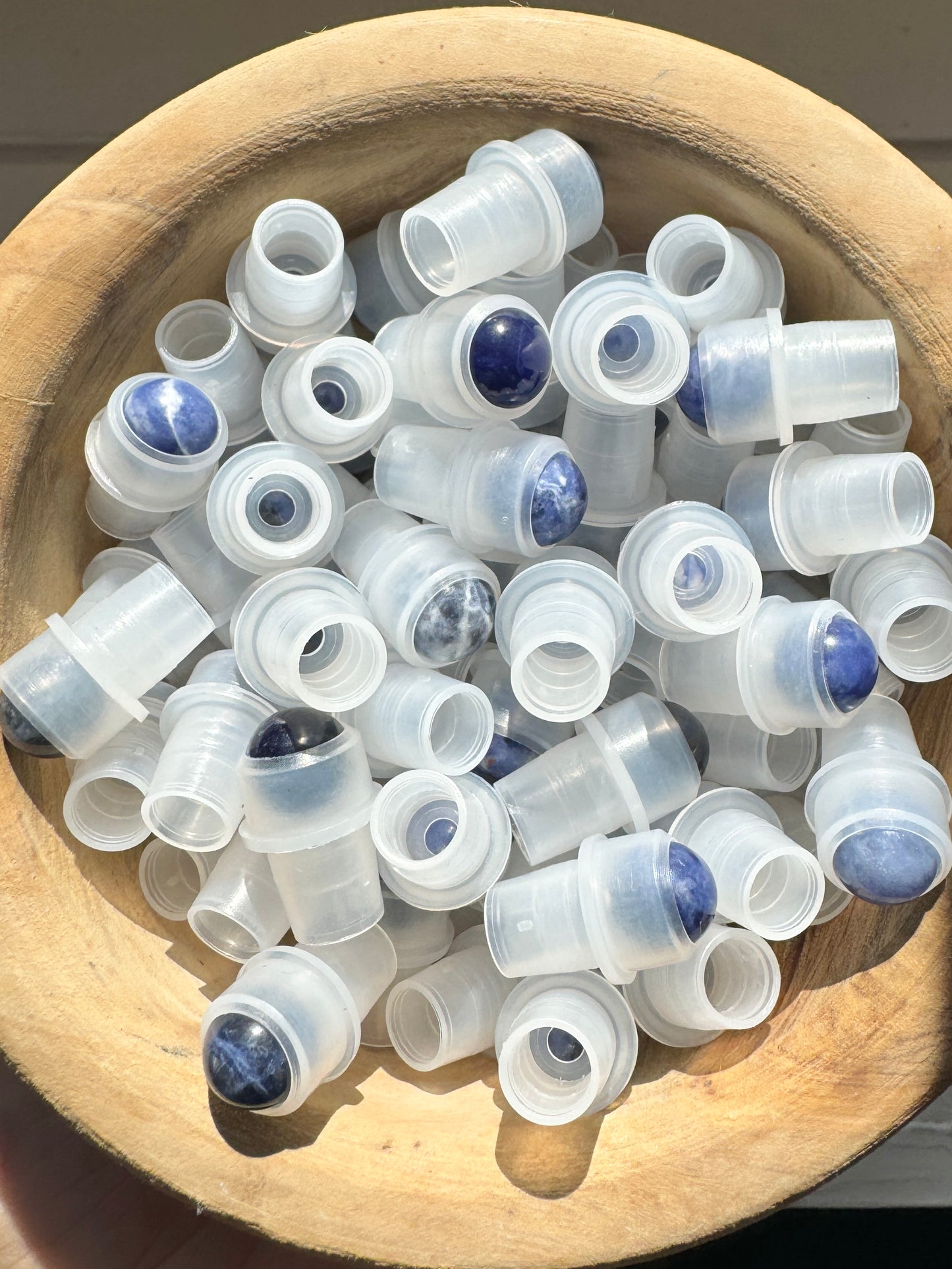 CLOSEOUT: Sodalite Gemstone Roller Insert for DIY