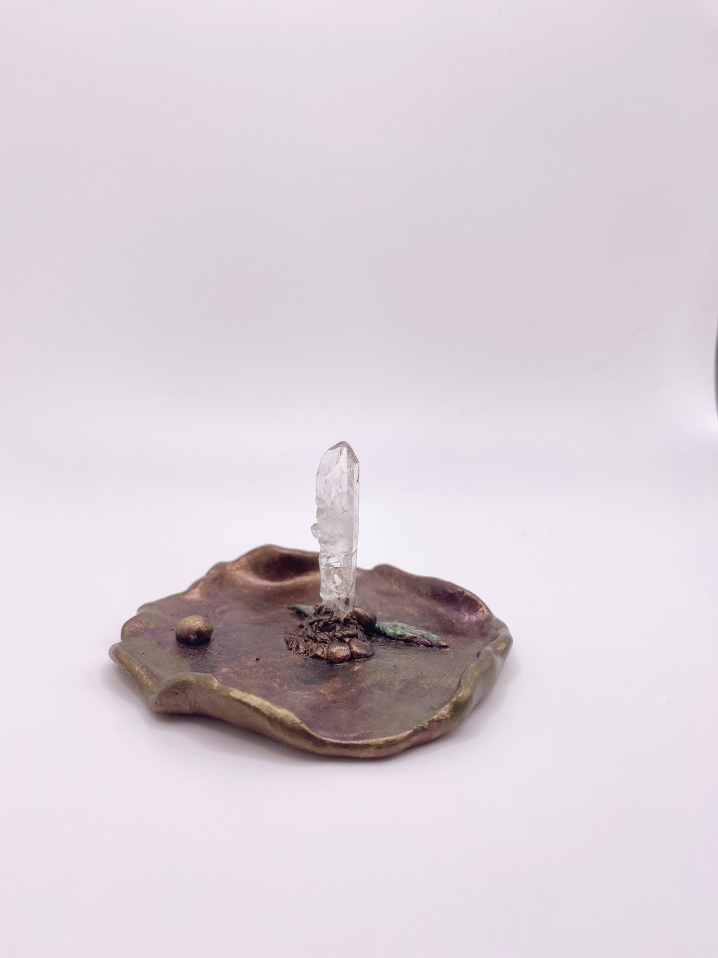 Crystal Ring Holder ~ Mushroom Cap Design ~ Inspired Home Decor