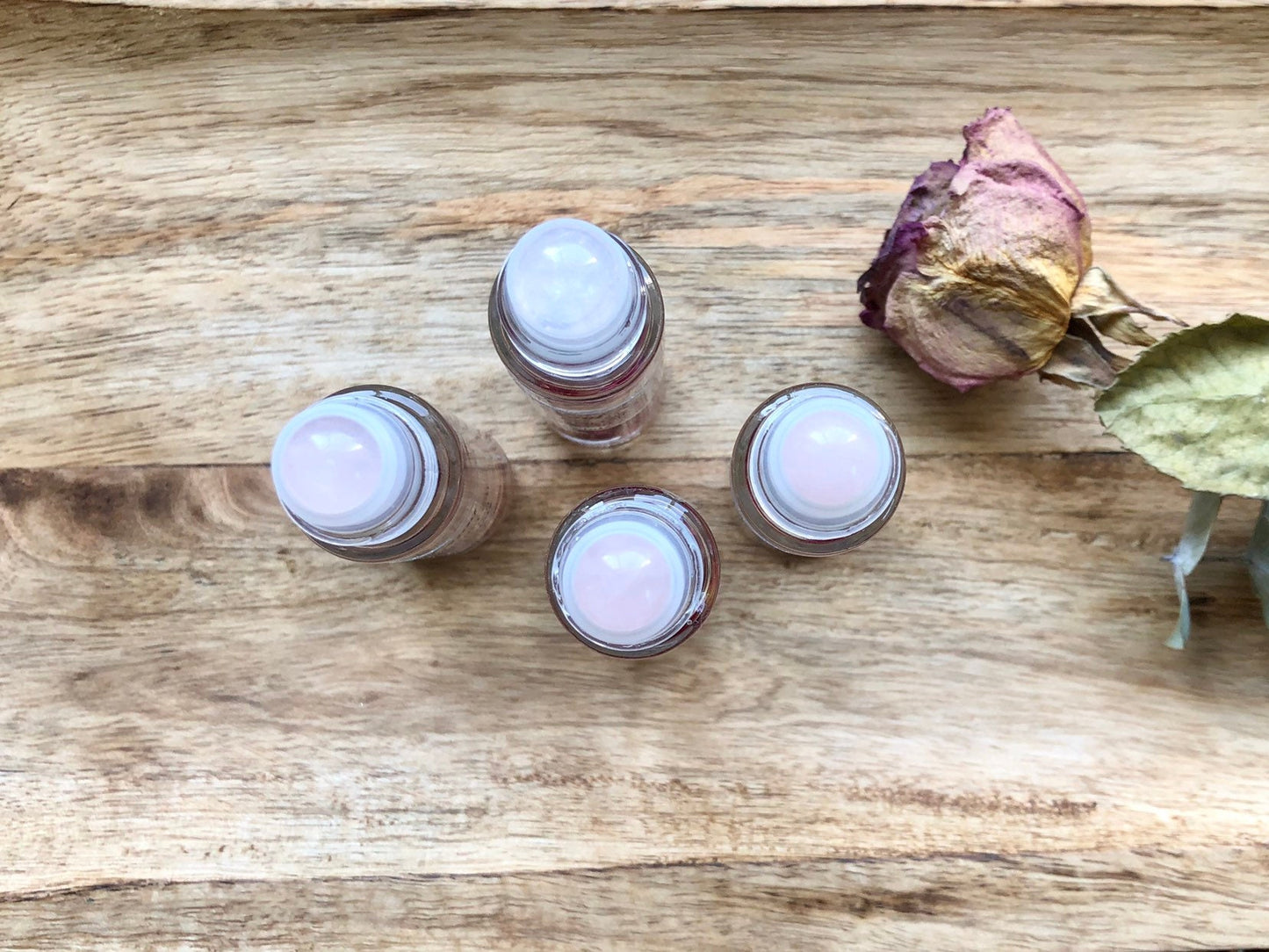 Crystalline "Heart and Soul" Essential Oil Roller - Rose Quartz and Ylang Ylang