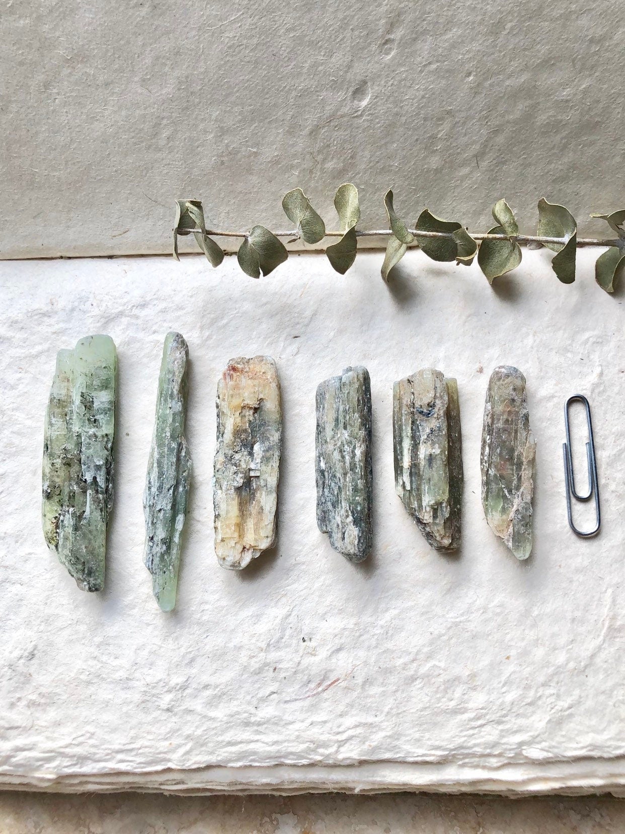 Raw Green Kyanite Blade Crystal - Small to Medium - Choose Quantity