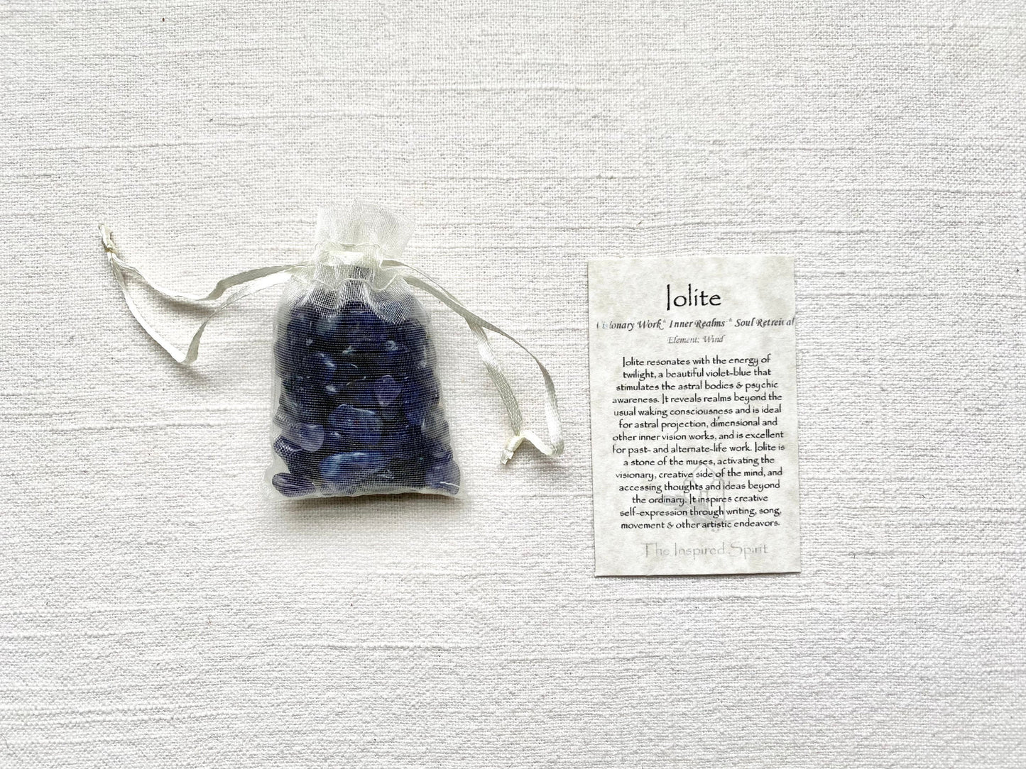 Bag of Iolite Stone Chips ~ 1.5oz