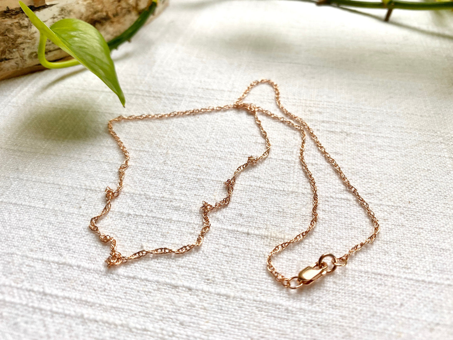 Rose Gold Fill Double Rope Chain - 14K Choose Length - Add your own pendant