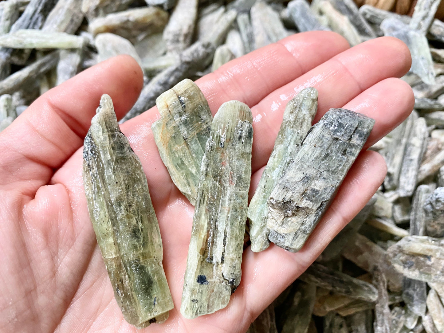 Bulk Raw Green Kyanite -  Choose 4, 8 or 16 ounces (1/4, 1/2 or 1 pound)