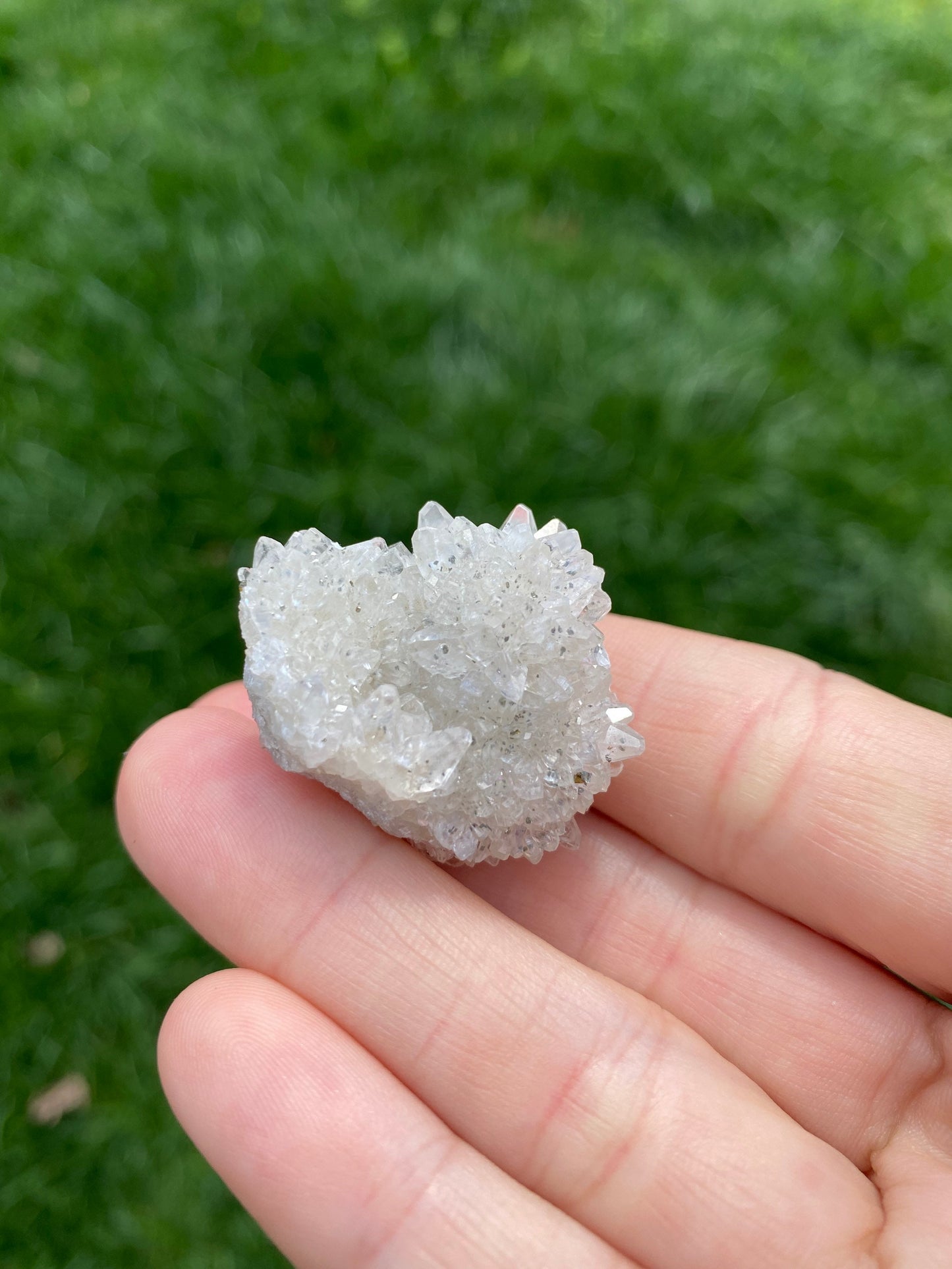Clear Calcite Crystal Specimen with Marcasite - Buffalo Iowa - Linwood Mine