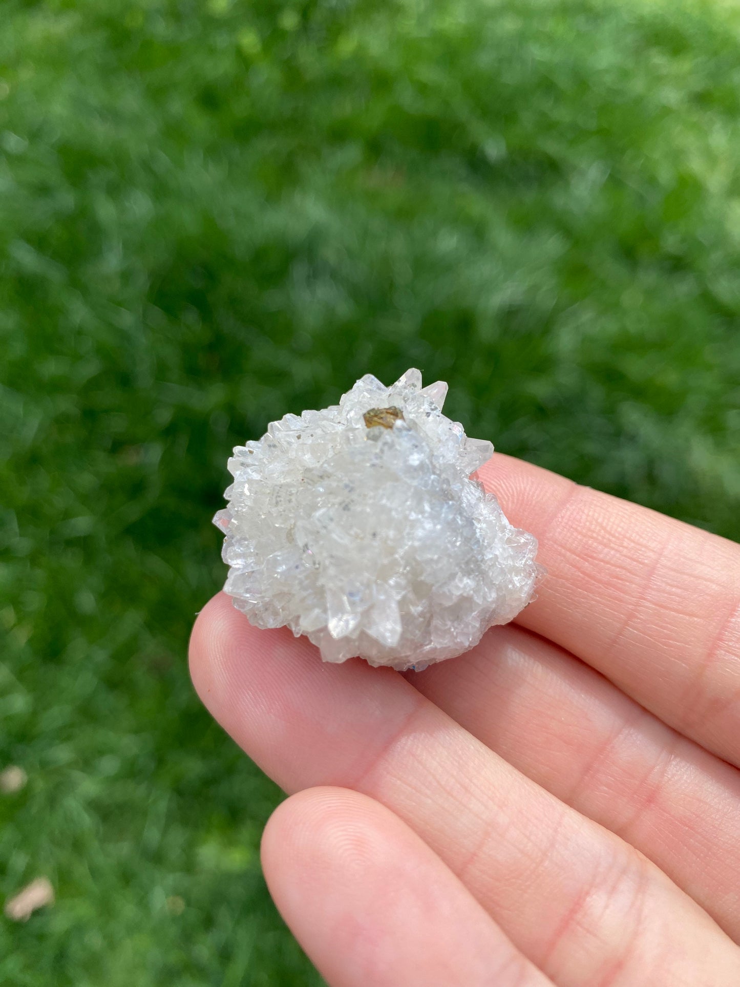 Clear Calcite Crystal Specimen with Marcasite - Buffalo Iowa - Linwood Mine