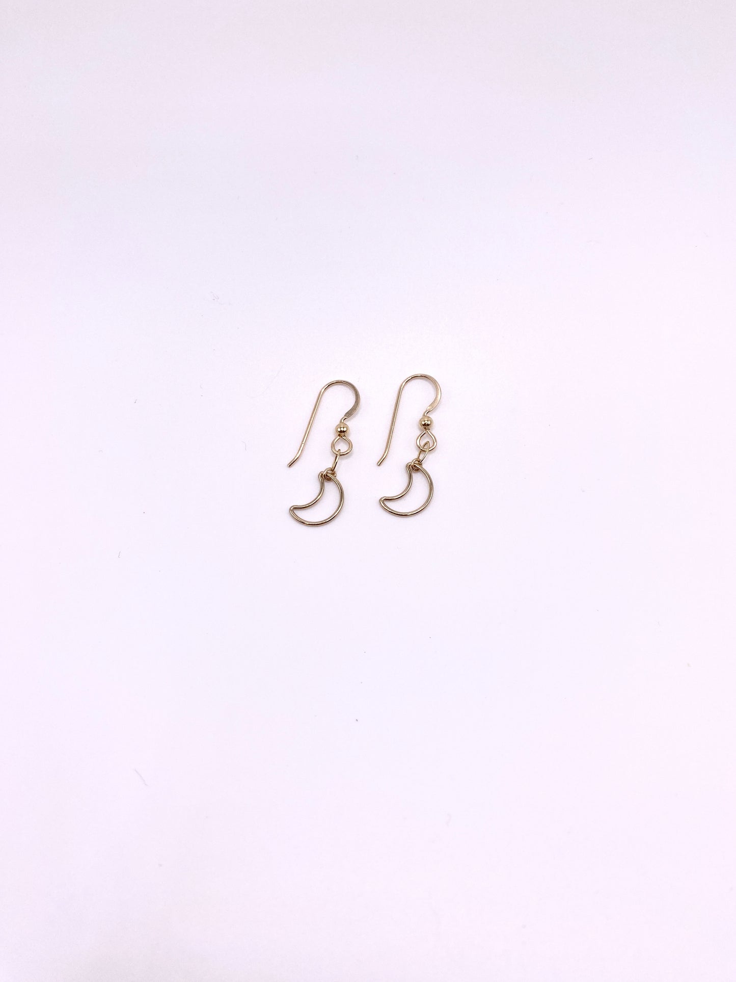 Crescent Moons ~ 14K Yellow Gold Fill Earrings