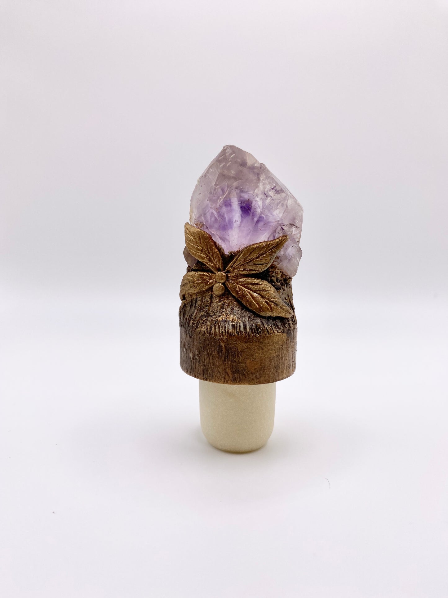 Amethyst Crystal T-Shaped Bottle Stoppers - Magical Accessories