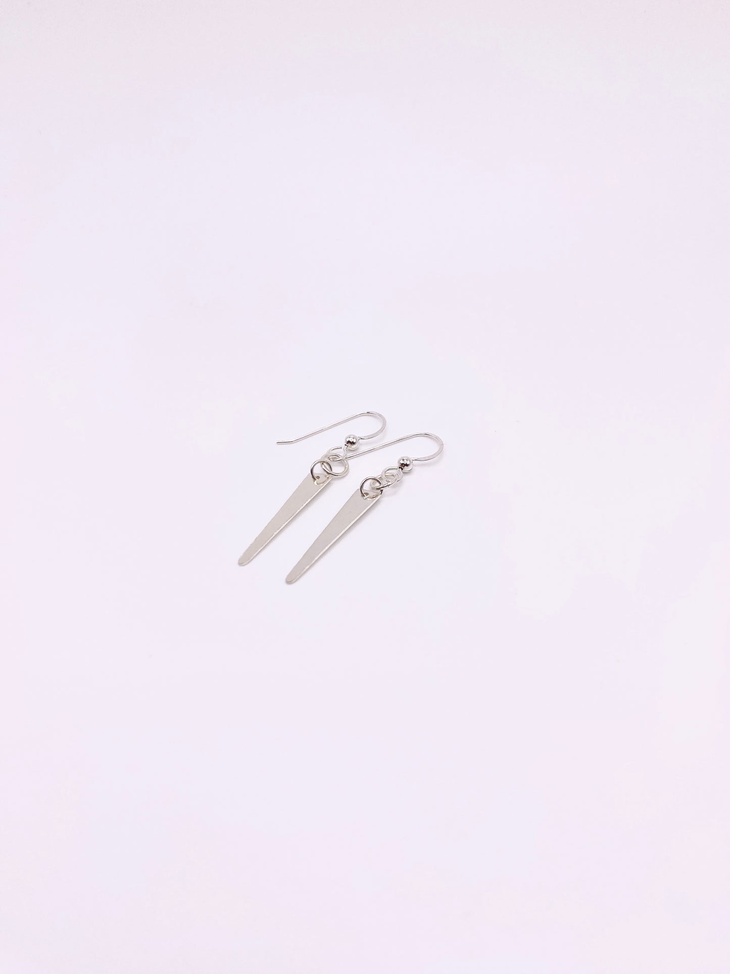 Trapezoid Beamer Earrings in .925 Sterling Silver